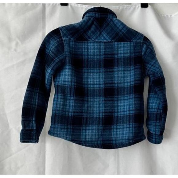 Member’s Mark Blue Plaid Sherpa Lined Flannel Shacket Boys Size M-Size 6/7 - Picture 11 of 12